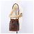 Céline Borsa a tracolla CELINE Macadam Canvas PVC Leather Brown Gold Auth 195708 Marrone D'oro - vista 24
