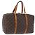 LOUIS VUITTON Monogram Sac Souple 35 Boston Bag M41626 LV Auth BA14674 Monogramma