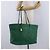 FENDI Tote Bag Leder Grün Gold Silber Auth 195755V Golden - Ansicht 23