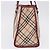 Borsa a mano BURBERRY Nova Check Blue Label in tela beige e argento Auth 195703 - vista 4