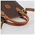 Céline Borsa a mano CELINE Macadam PVC Pelle 2way Marrone Tono Oro Auth 194929V - vista 7