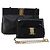 Borsa a tracolla Salvatore Ferragamo Vala in pelle Set da 2 Nero Auth 190004