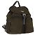 Mochila PRADA Nylon Khaki Silver Auth 194873A Plata Caqui