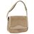 Borsa a Tracolla Christian Dior Camoscio Beige Oro Auth 195741 D'oro