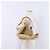 Borsa a Tracolla Christian Dior Camoscio Beige Oro Auth 195741 D'oro - vista 22