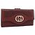 Cartera larga GUCCI GG Canvas Guccissima Roja 282426 Auth 196044A