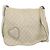 Borsa a tracolla GUCCI GG Canvas Guccissima White Gold 212572 Auth bs36736 Bianco D'oro