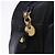 Bolsa de Ombro Salvatore Ferragamo Vala em Camurça Navy Gold Auth ka5596 Dourado Azul marinho - vista 15