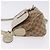 Borsa a tracolla GUCCI GG Canvas Beige Gold 308452 Auth ka5680 D'oro - vista 5
