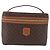 Céline Necessaire CELINE Macadam Canvas PVC Leather Brown Gold Auth 195699A Marrom Dourado - vista 2