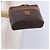 Céline Necessaire CELINE Macadam Canvas PVC Leather Brown Gold Auth 195699A Marrom Dourado - vista 21