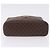 Céline Necessaire CELINE Macadam Canvas PVC Leather Brown Gold Auth 195699A Marrom Dourado - vista 9