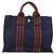 Hermès Bolso de mano HERMES Fourre Tout PM Canvas Navy Silver Auth 180974 Plata Azul marino - vista 2