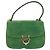 Céline Borsa a mano CELINE Suede 2way Green Gold Auth 196243 D'oro Verde - vista 2
