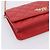 Portafoglio a catena CHANEL Matelasse Double Piece in pelle d'agnello rosso e oro CC Auth 196801SAM D'oro - vista 11