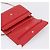 Portafoglio a catena CHANEL Matelasse Double Piece in pelle d'agnello rosso e oro CC Auth 196801SAM D'oro - vista 15