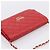 Portafoglio a catena CHANEL Matelasse Double Piece in pelle d'agnello rosso e oro CC Auth 196801SAM D'oro - vista 6