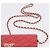 Portafoglio a catena CHANEL Matelasse Double Piece in pelle d'agnello rosso e oro CC Auth 196801SAM D'oro - vista 8