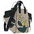 Borsa a mano LOEWE Hammock Herbarium in pelle 2 Beige Silver Auth 193784SAM Argento