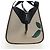 Borsa a mano LOEWE Hammock Herbarium in pelle 2 Beige Silver Auth 193784SAM Argento - vista 4