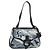Borsa a tracolla Salvatore Ferragamo Gancini Nylon Grigio Argento Auth 195614A Marrone