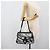 Borsa a tracolla Salvatore Ferragamo Gancini Nylon Grigio Argento Auth 195614A Marrone - vista 22
