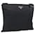 Borsa a Tracolla PRADA Nylon Nero Argento Auth 196146A