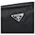 Borsa a Tracolla PRADA Nylon Nero Argento Auth 196146A - vista 18