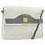 Borsa a tracolla Christian Dior Honeycomb Canvas PVC White Gold Auth 195565 Bianco D'oro
