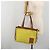 LOEWE Cushion Tote Small Tote Bag Canvas Yellow Auth 196303A Giallo - vista 24