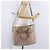 Borsa a mano PRADA in pelle 2way Beige Tono Oro Auth 195488 - vista 28