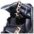 CHANEL Matelasse Chain Shoulder Pouch Lamb Skin Black Gold Tone CC Auth 196470M Nero - vista 18