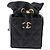 CHANEL Matelasse Chain Shoulder Pouch Lamb Skin Black Gold Tone CC Auth 196470M Nero - vista 2