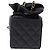 CHANEL Matelasse Chain Shoulder Pouch Lamb Skin Black Gold Tone CC Auth 196470M Nero - vista 3