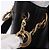 Céline Borsa a tracolla CELINE in pelle nera e oro Auth 193354 Nero D'oro - vista 17
