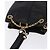 Céline Borsa a tracolla CELINE in pelle nera e oro Auth 193354 Nero D'oro - vista 6