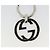 Portachiavi GUCCI Interlocking G Metallo Silver Auth 196162A Argento - vista 5