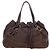 Borsa Tote PRADA in pelle marrone tono oro Auth 195768M - vista 13