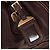 Borsa Tote PRADA in pelle marrone tono oro Auth 195768M - vista 19