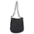 Borsa a tracolla con catena PRADA Nylon Black Silver Auth bs36754A Nero Argento