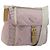 Borsa a tracolla PRADA Nylon Rosa Argento Auth 194319A