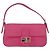 Borsa a tracolla FENDI Mamma Baguette in pelle Pink Gold Auth 196359M - vista 2