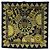 Hermès Foulard HERMES Carre 90 « L'OR DES CHEFS » Seta Nero Auth 195923M