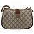 Borsa GUCCI GG Supreme Web Sherry Line PVC Beige Oro 116 02 024 Auth 195582 D'oro - vista 3