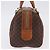 Céline Borsa a mano CELINE Macadam Canvas PVC Pelle Marrone Oro Auth 195723A D'oro - vista 4