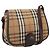 Borsa a tracolla Burberrys Nova Check Canvas Beige Gold Auth 183568 D'oro
