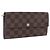 LOUIS VUITTON Damier Ebene Portefeuille Sarah Long Wallet N60491 LV Auth 194471A