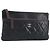 Borsa Clutch CHANEL Pelle Caviar Navy Silver CC Auth bs36769 Argento Blu navy