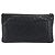 Borsa Clutch CHANEL Pelle Caviar Navy Silver CC Auth bs36769 Argento Blu navy - vista 3