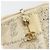 Borsa Tote CHANEL Patchwork Chain Tweed Ivory Gold CC Auth 195106SM D'oro Crudo - vista 15